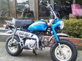 中古車 ホンダ モンキー CB750K0の綺麗なブルーモンキー 20,611q クリックすると拡大画像になります